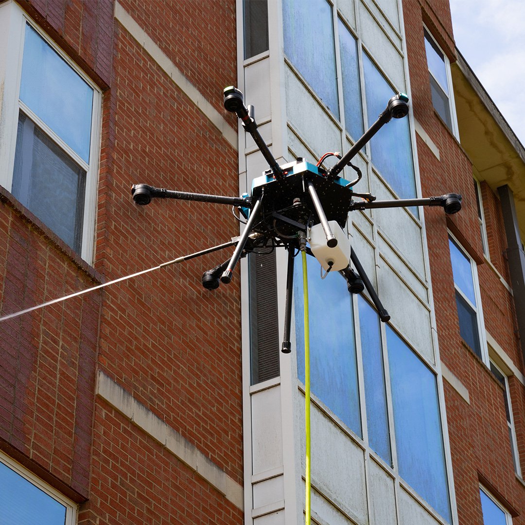 window cleaning drone